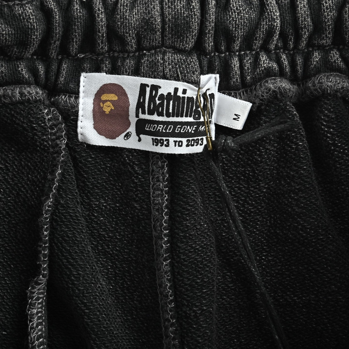 BAPE Washed Ape Embroidery Heavyweight Sweat Shorts
