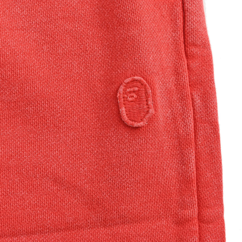 BAPE Washed Heavyweight Sweat Shorts – Red