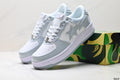 BAPE STA Low-Top Sneakers - Silver/White