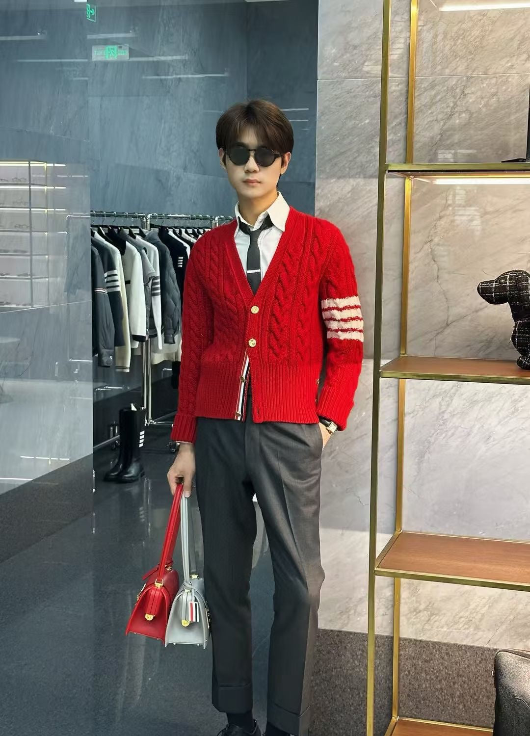 2026SS  Unisex cable knit cardigan