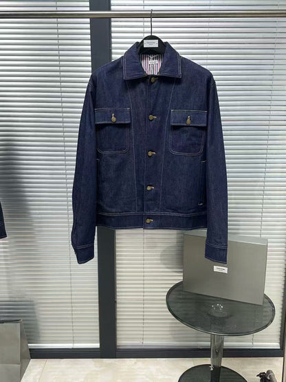 Four-Bar Denim Workwear Jacket THOM TREND