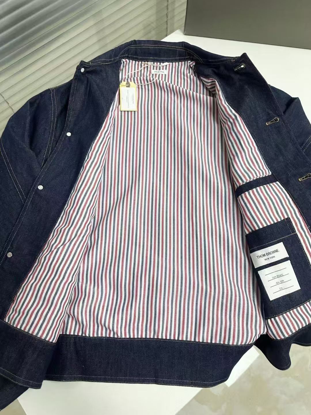 Four-Bar Denim Workwear Jacket THOM TREND