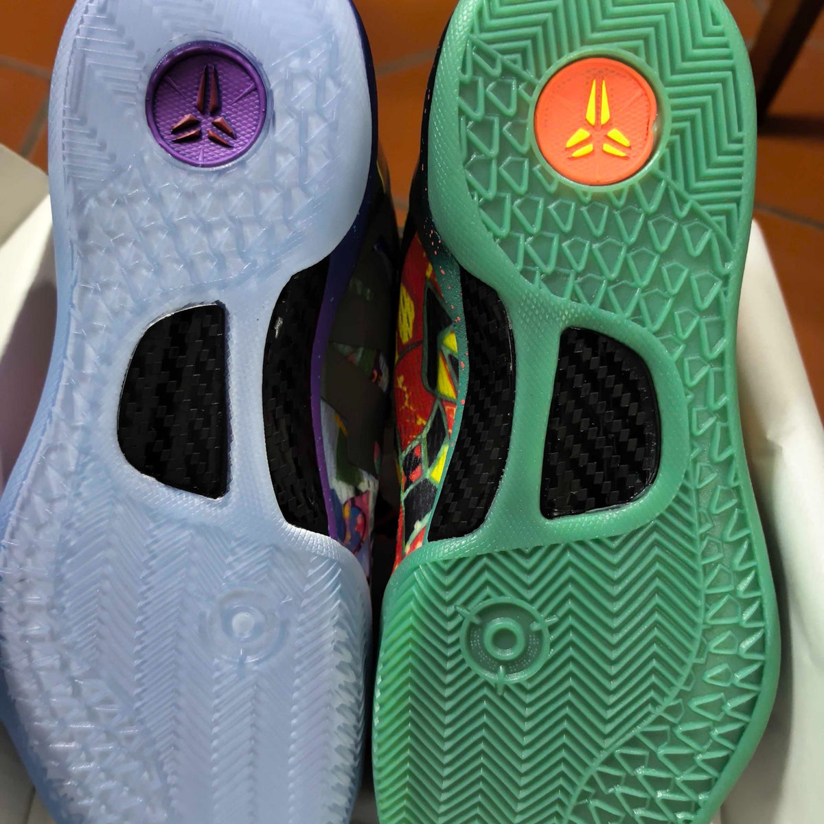 Nike Kobe 8 ProtroMulticolor Mismatched Sneakers