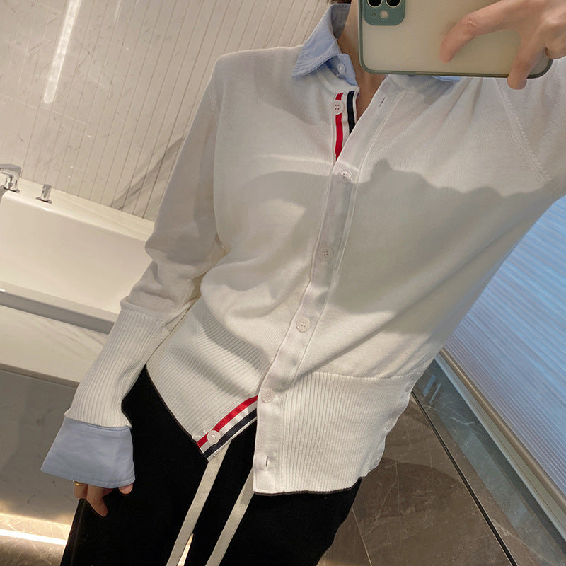 Women's polo neck short sleeve（副本） THOM TREND
