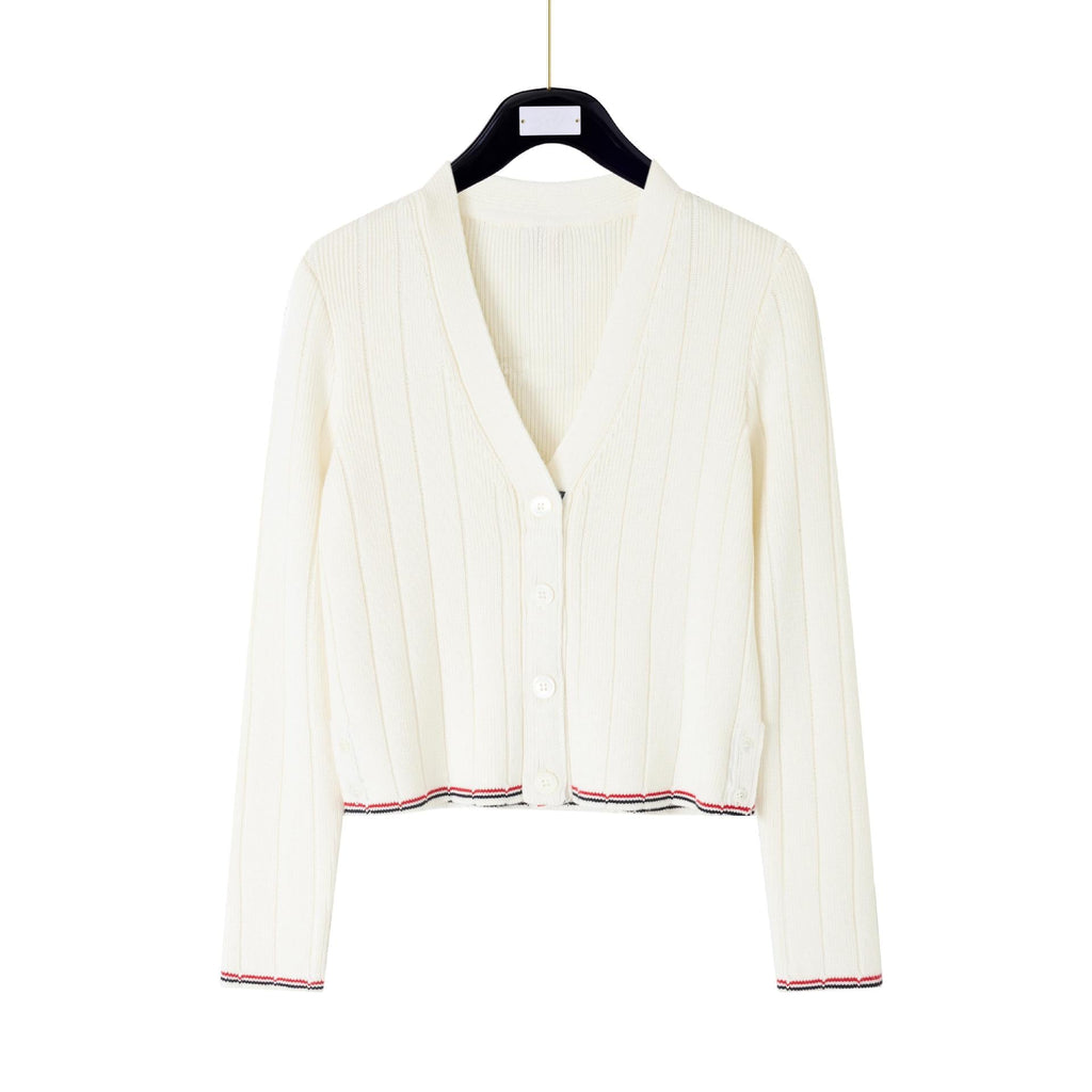 Cotton wool knitted cardigan - Image 16