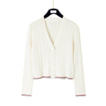 Cotton wool knitted cardigan - Image 16