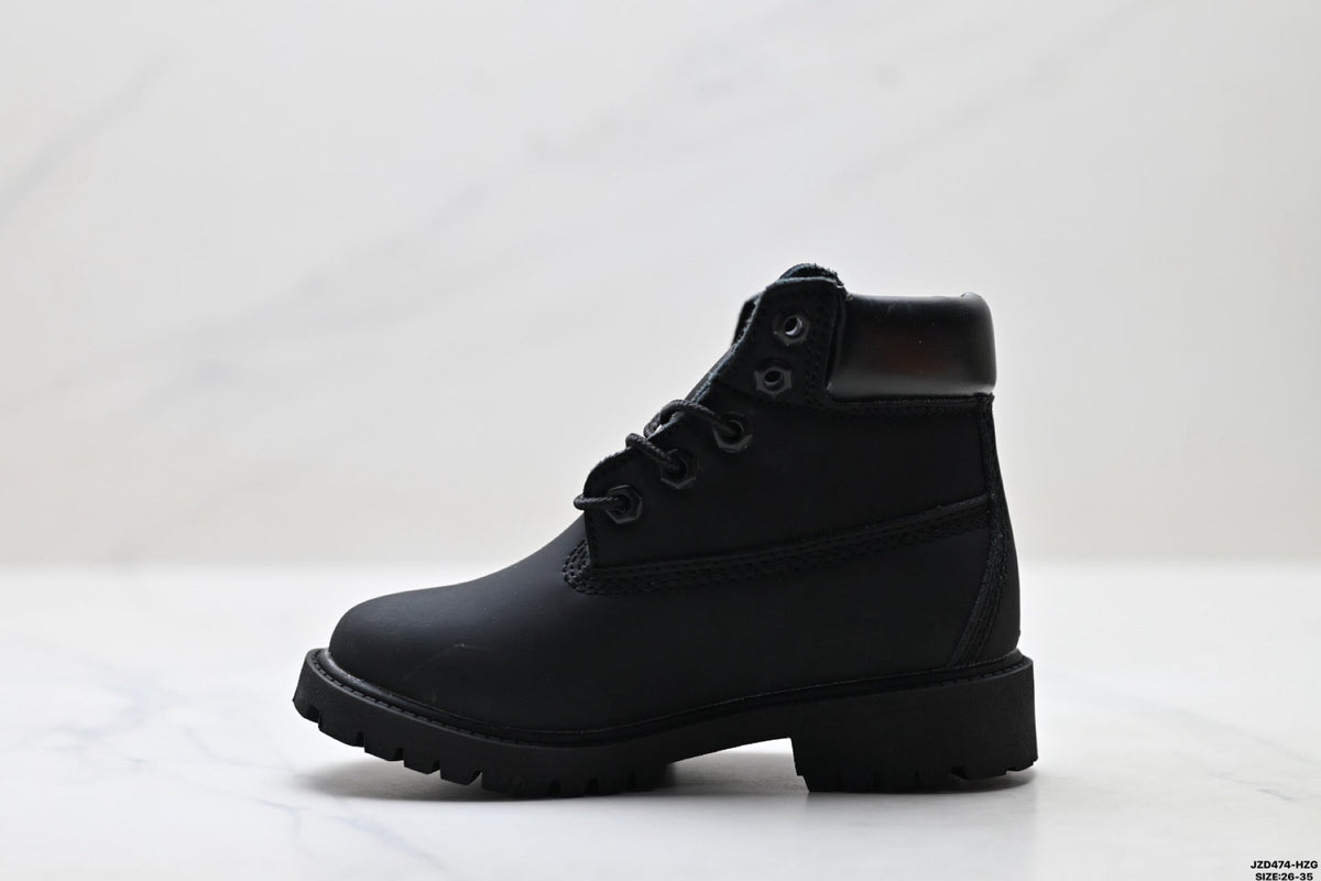Timberland Black Kids Premium Leather Boot - detail image 3