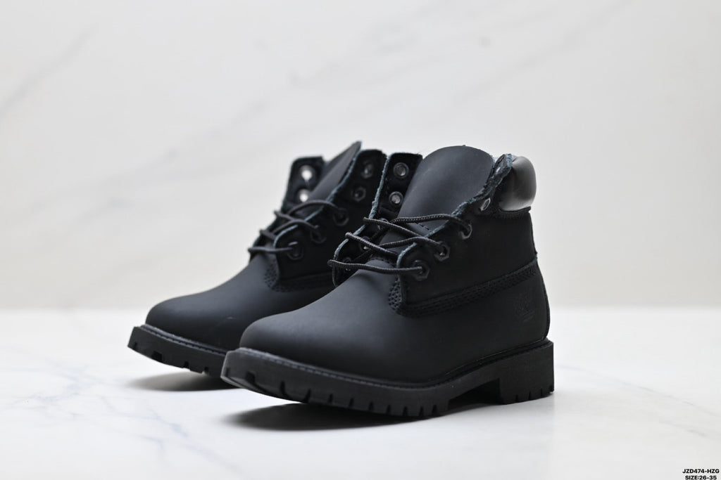 Timberland Black Kids Premium Leather Boot - detail image 4