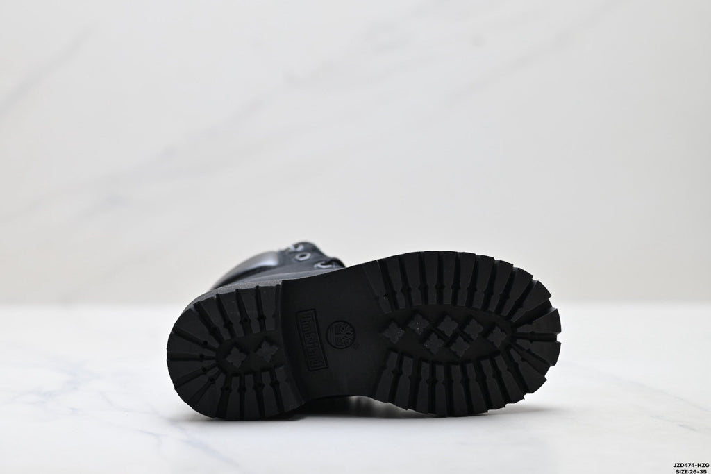 Timberland Black Kids Premium Leather Boot - detail image 9