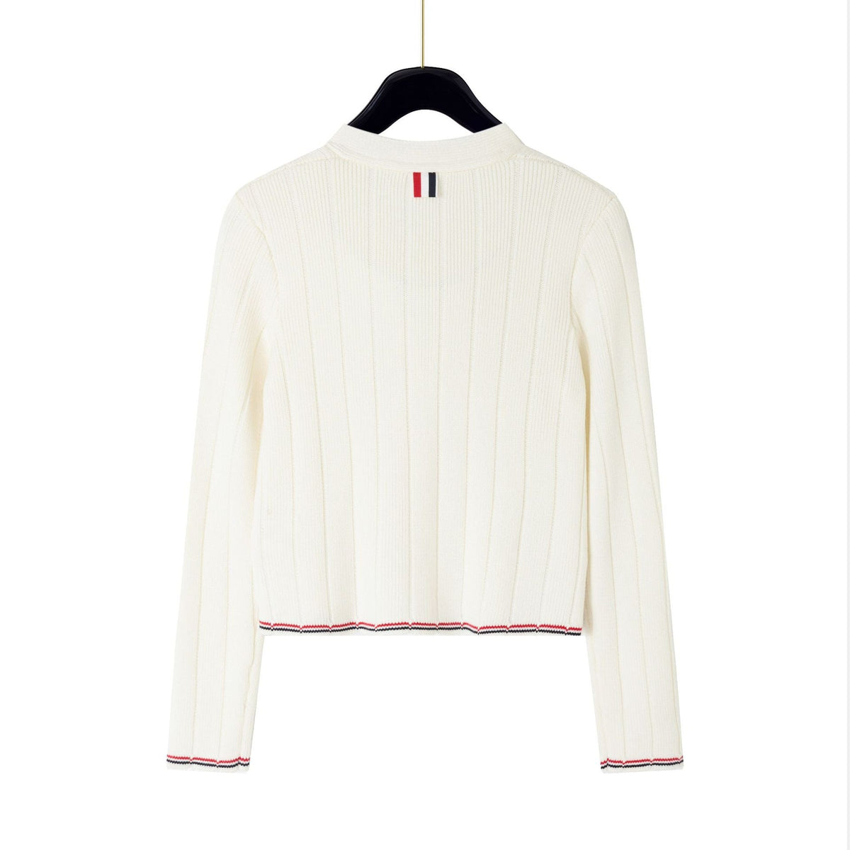 Cotton wool knitted cardigan - Image 5