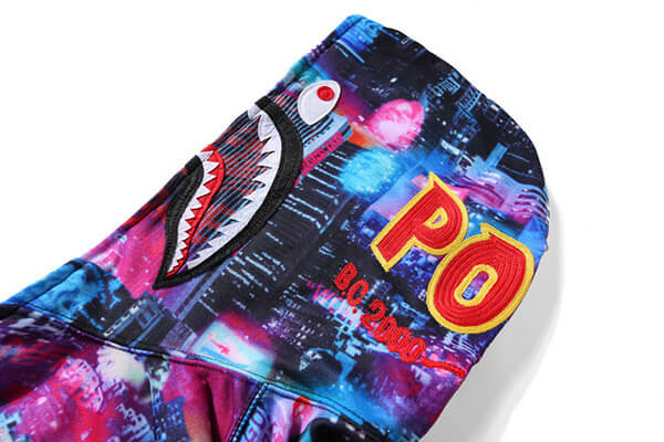 BAPE Tokyo Night Multicolor Zip Hoodie product view 4