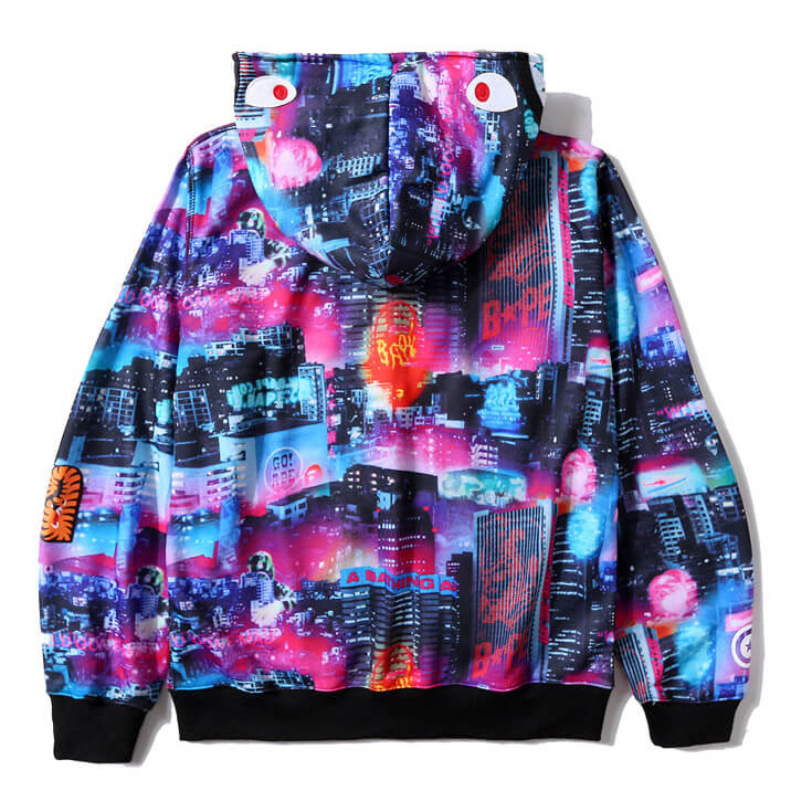 BAPE Tokyo Night Multicolor Zip Hoodie product view 2