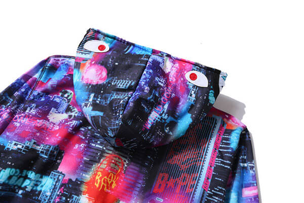 BAPE Tokyo Night Multicolor Zip Hoodie product view 5