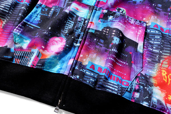 BAPE Tokyo Night Multicolor Zip Hoodie product view 8