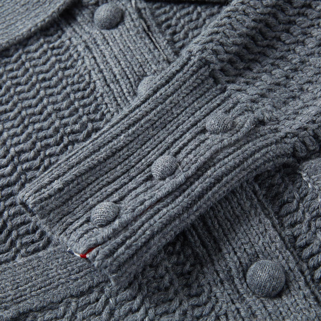 wool knit cardigan - Image 8