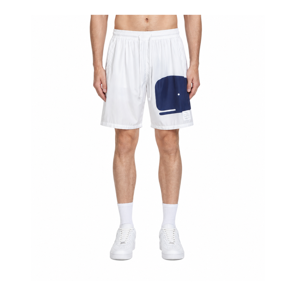Thom Browne Style Whale Beach Sun Protection Shorts - Quick - Dry Swim Shorts - Main Image