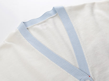 Mid-length V cardigan