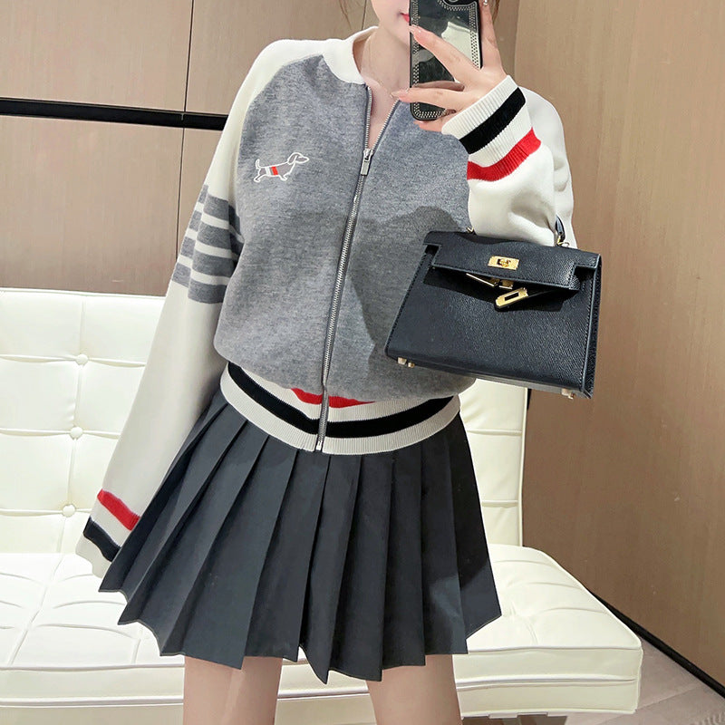 Puppy Zipper Cardigan - Image 3