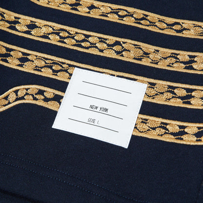 2025SS Unisex snake embroidered short-sleeved suit THOM TREND