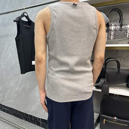 Colorblock Wave-Stripe Polo Tee – Unisex Summer Short Sleeve（副本） THOM TREND