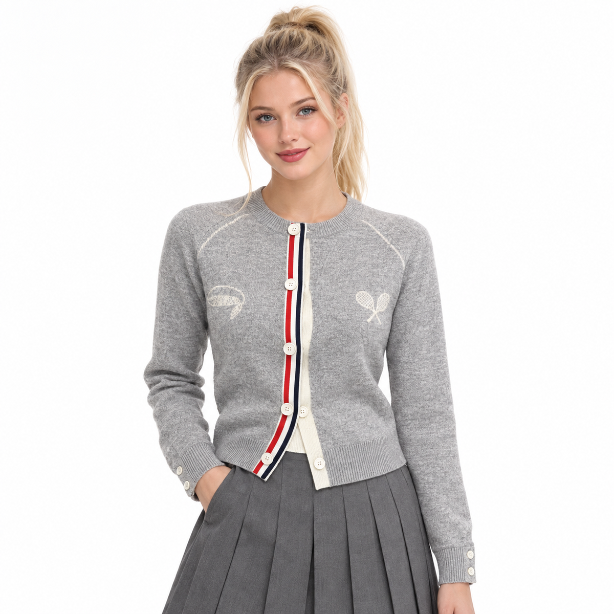 Wool cardigan - Model Main Image