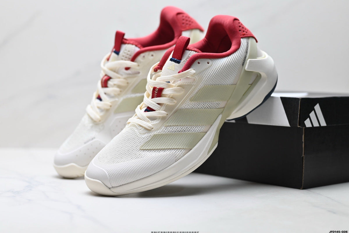 Adidas K81801650 Unisex Running Shoes | Versatile Daily Trainer - 2 Colorways incl. White/Black & Beige/Red