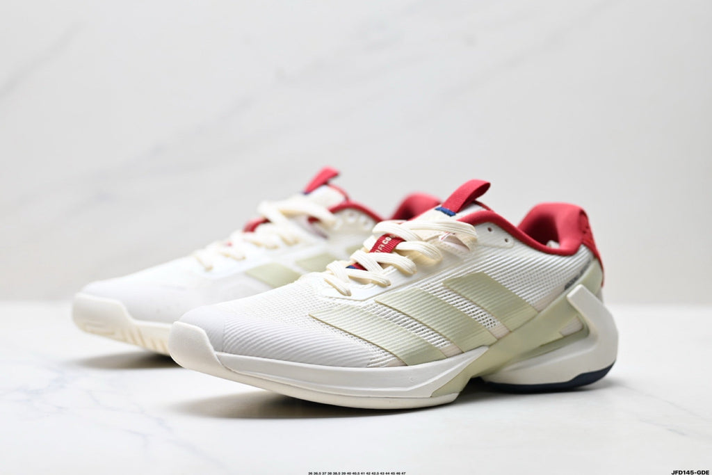 Adidas K81801650 Unisex Running Shoes #5 - Beige/Red - image 10