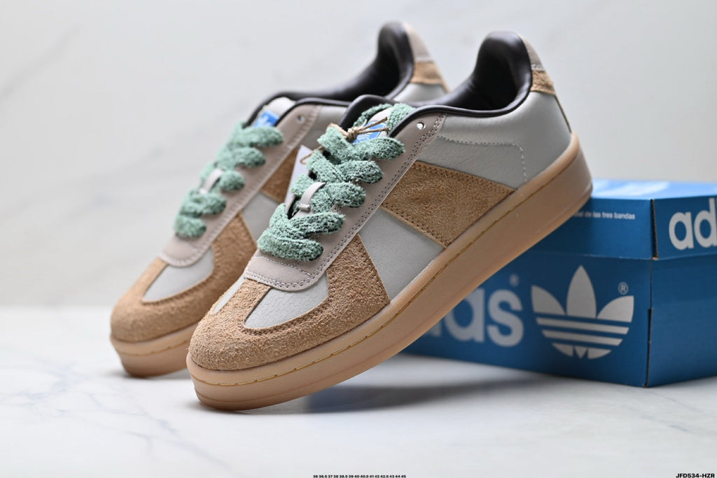 Adidas K81801650 Unisex Casual Sneakers - 2 Colorways incl. Tan/Mint & Navy/Beige