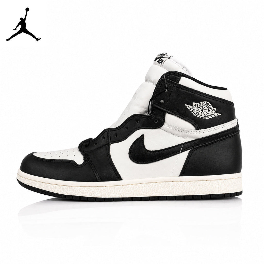 Air Jordan 1 High Black and White Panda 85 Unisex Sneakers BQ4422-001 Style 30 main product view