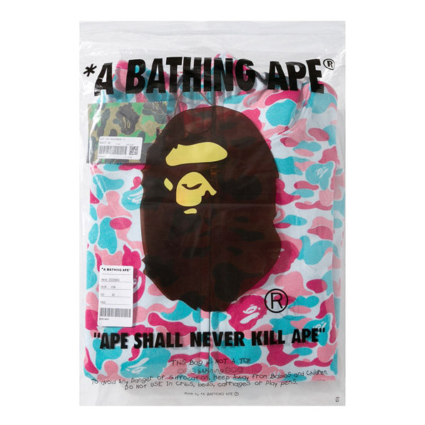 BAPE Miami City Pink Blue Camo Shark Hoodie product view 6