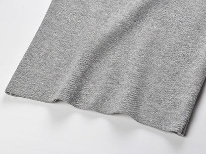 Short-sleeved knitted top + hip skirt THOM TREND