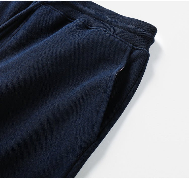 Thom Browne Style Casual Unisex Sweatpants with Signature Four-Bar Detail - Image 9