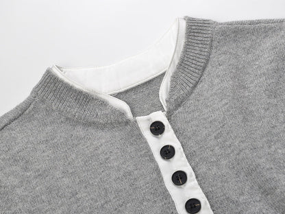 Short-sleeved knitted top + hip skirt THOM TREND