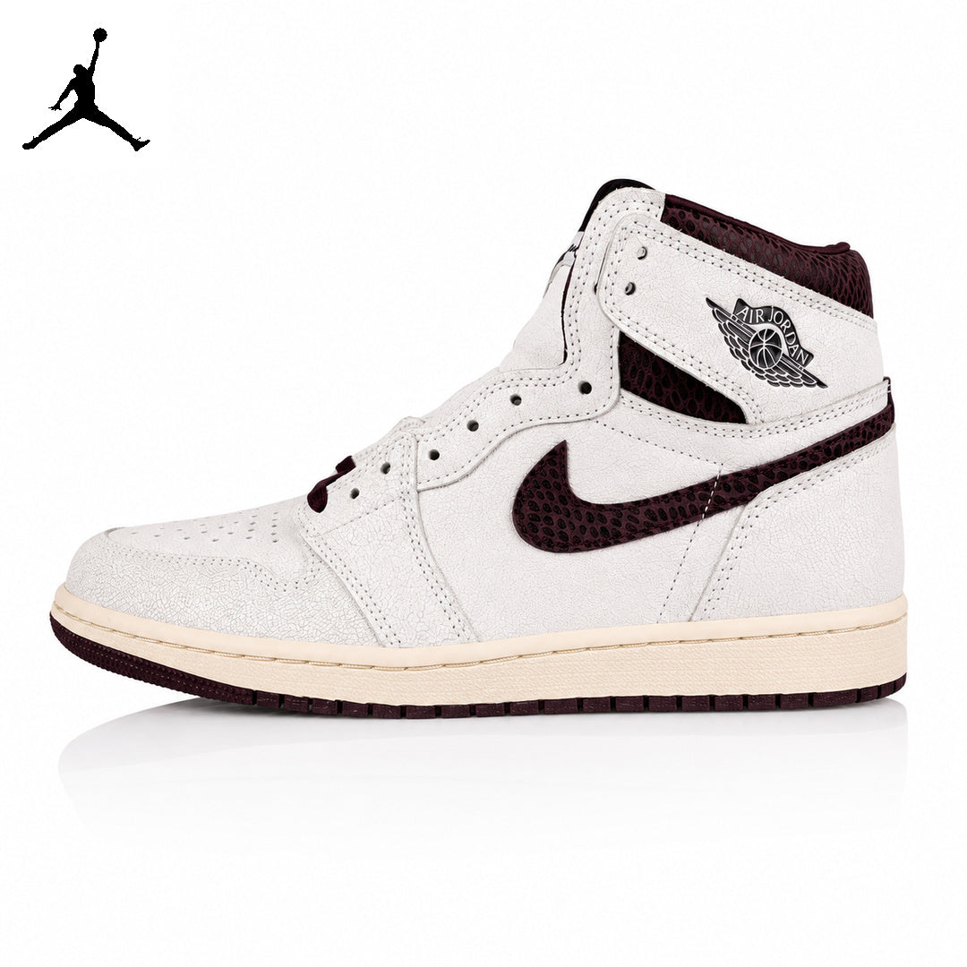 Air Jordan 1 High Cracked Snakeskin Unisex Sneakers DO7097-100 main product view