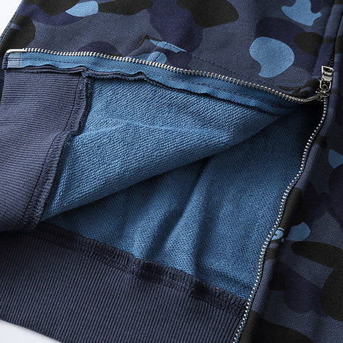 BAPE Navy Blue Camo Shark Hoodie product view 11