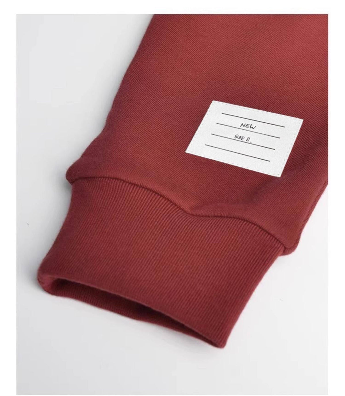 Thom Browne Style Unisex red sweatpants with Signature Four-Bar Detail - Image 8