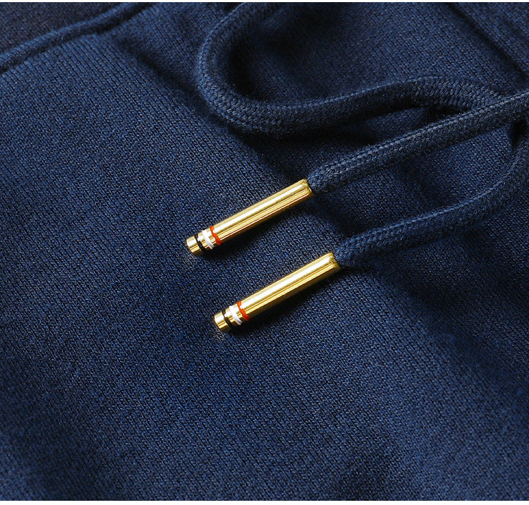 Thom Browne Style Casual Unisex Sweatpants with Signature Four-Bar Detail - Image 6