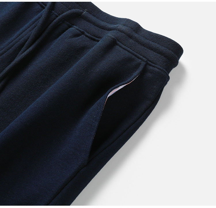 Thom Browne Style Athletic Cotton Shorts with Signature Four-Bar Detail - Image 8