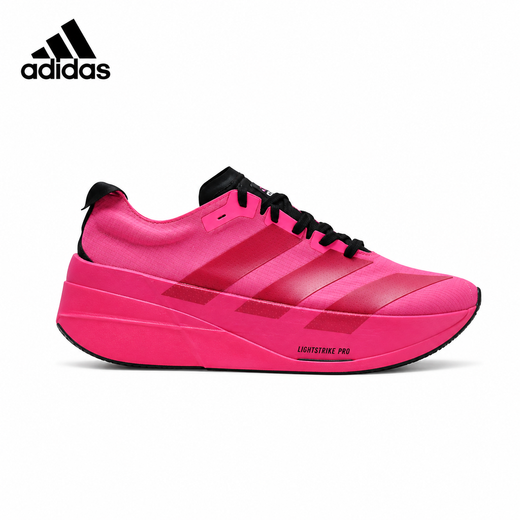 Adidas K81801650 women's running shoes in White/Purple/Orange - single shoe side profile