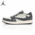 Air Jordan 1 Low LV Collaboration White/Grey Unisex Sneakers SJ2068-261 main product view