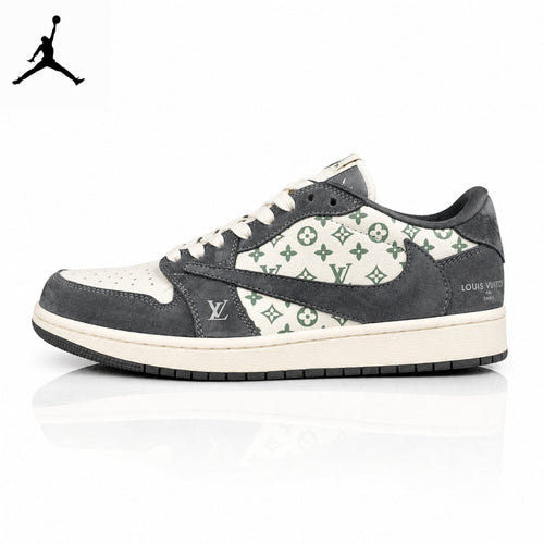 Air Jordan 1 Low LV Collaboration White/Grey Unisex Sneakers SJ2068-261 main product view