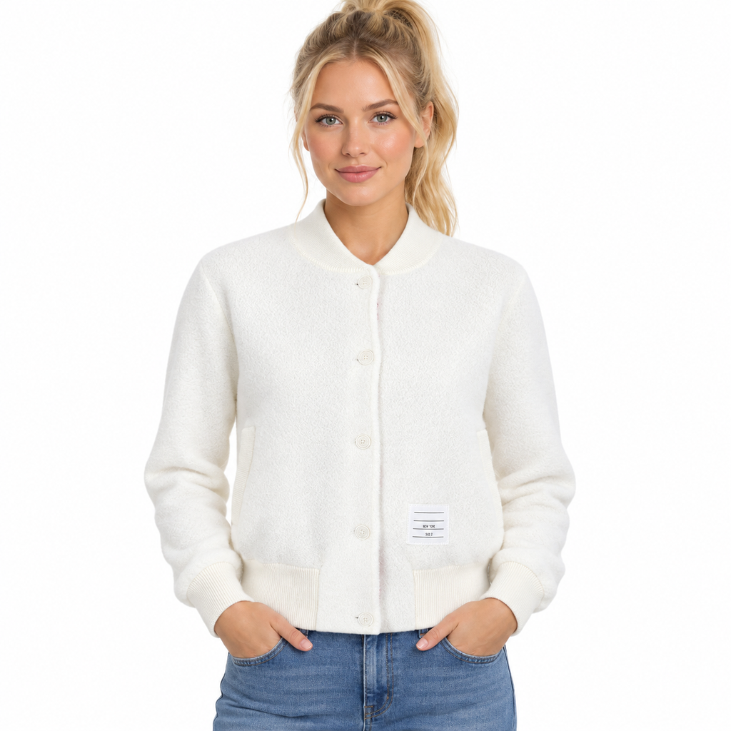 Women Baseball Jacket - Model Main Image