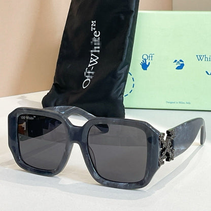OFF-Whlte Arrow logo sunglasses#001 4-Bar