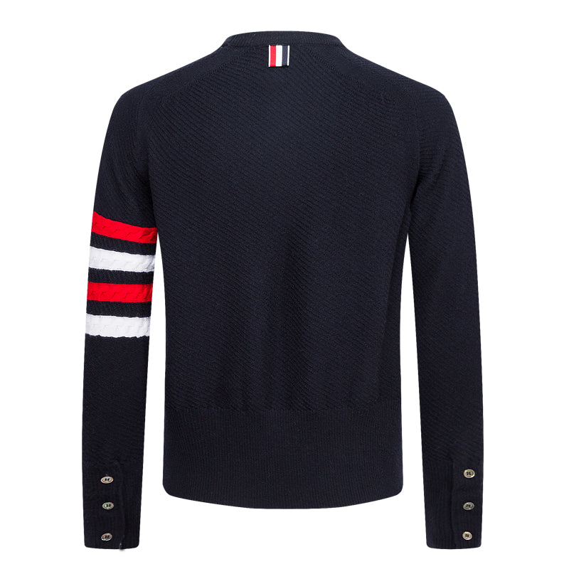 Men's Wool Sweater by Thom Browne, knitwear detail view