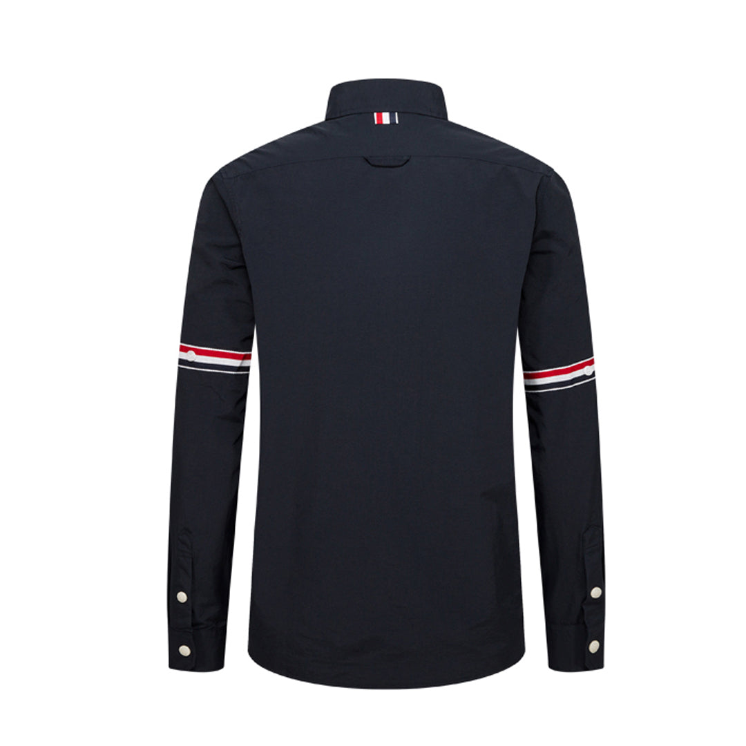 Men's Loose shirt Coat by Thom Browne, shirt detail view