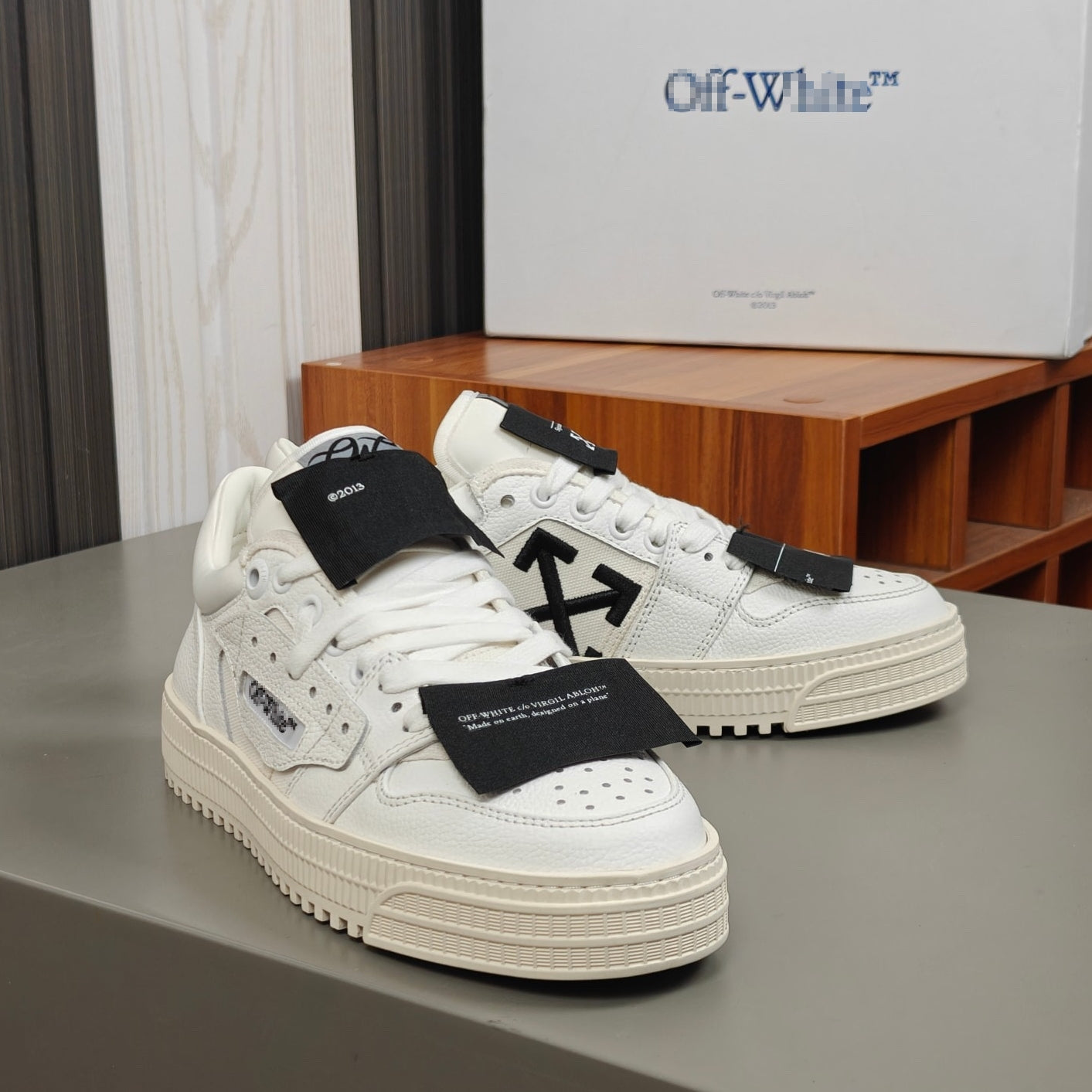 OFF-Whlte Arrow logo Sports shoes#6 4-Bar