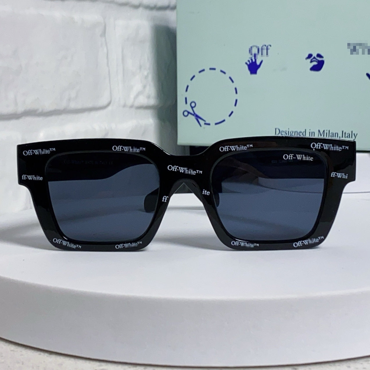 OFF-Whlte Arrow logo sunglasses#003 4-Bar