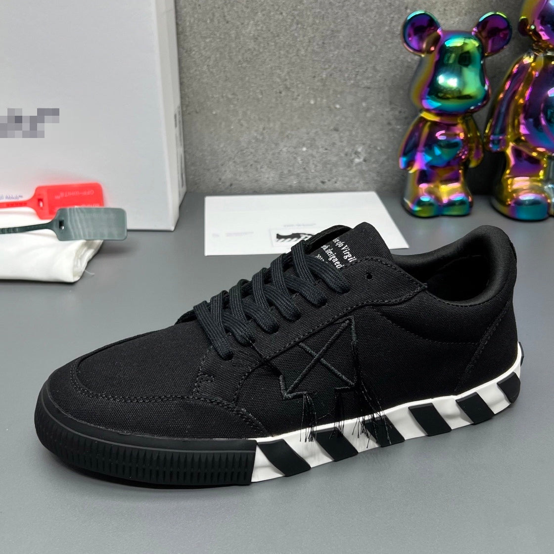 OFF-Whlte Canvas Sneakers#67 4-Bar