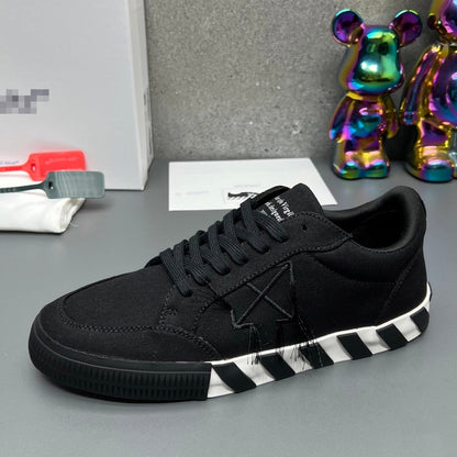 OFF-Whlte Canvas Sneakers#67 4-Bar
