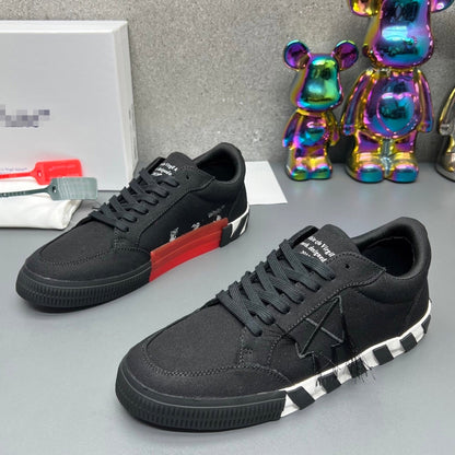 OFF-Whlte Canvas Sneakers#67 4-Bar
